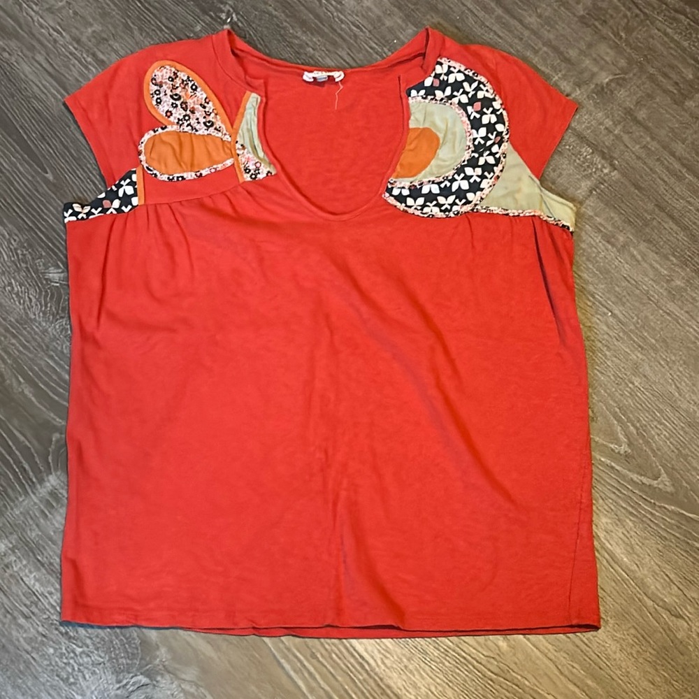Fossil orange retro hip women’s shirt size L